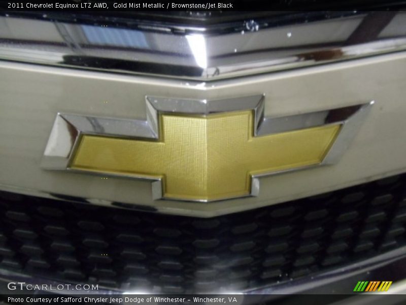 Gold Mist Metallic / Brownstone/Jet Black 2011 Chevrolet Equinox LTZ AWD