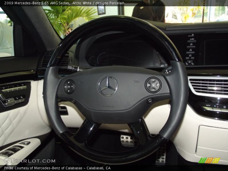 Arctic White / designo Porcelain 2009 Mercedes-Benz S 65 AMG Sedan
