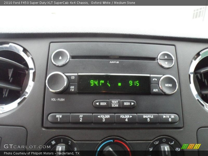 Audio System of 2010 F450 Super Duty XLT SuperCab 4x4 Chassis