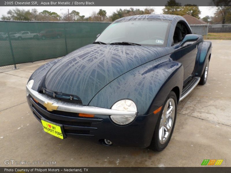 Aqua Blur Metallic / Ebony Black 2005 Chevrolet SSR