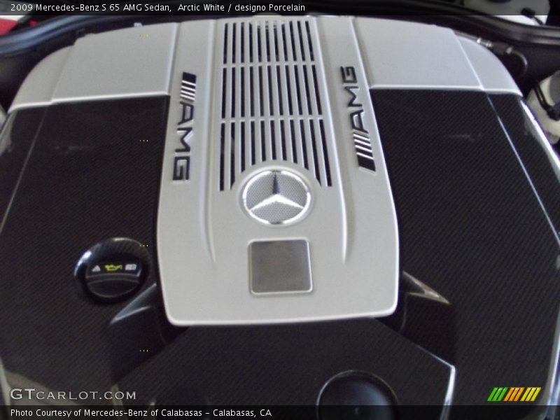 Arctic White / designo Porcelain 2009 Mercedes-Benz S 65 AMG Sedan