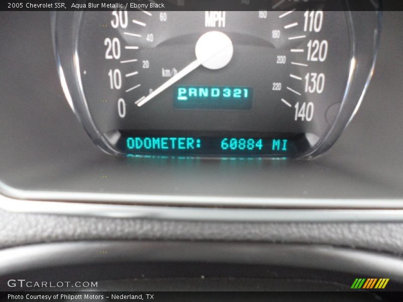 Aqua Blur Metallic / Ebony Black 2005 Chevrolet SSR