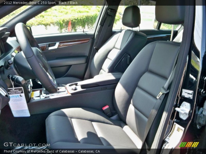 Black / Black 2012 Mercedes-Benz C 250 Sport