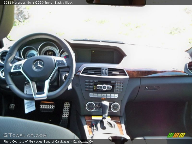 Black / Black 2012 Mercedes-Benz C 250 Sport