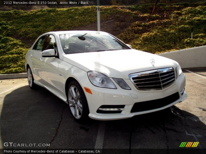 Arctic White / Black 2012 Mercedes-Benz E 350 Sedan