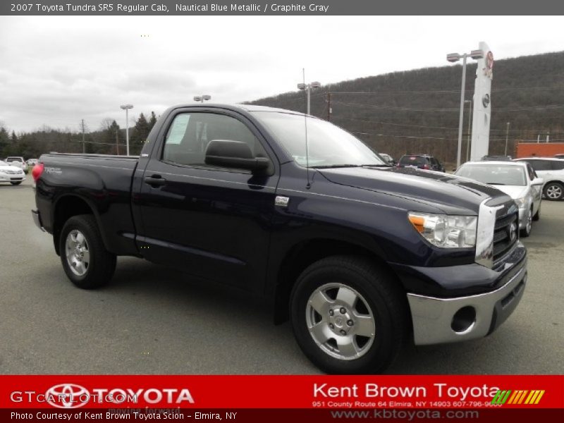 Nautical Blue Metallic / Graphite Gray 2007 Toyota Tundra SR5 Regular Cab