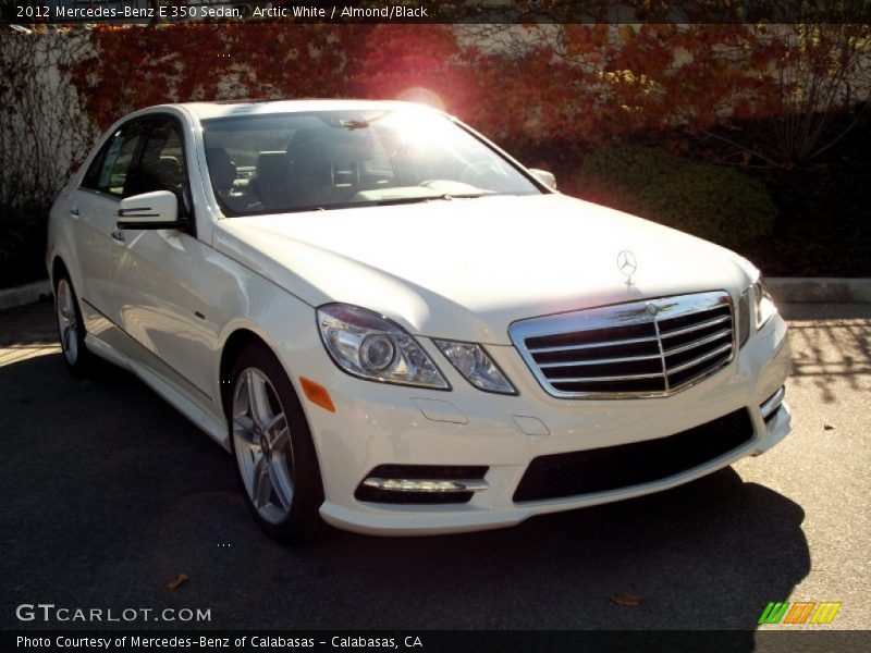 Arctic White / Almond/Black 2012 Mercedes-Benz E 350 Sedan