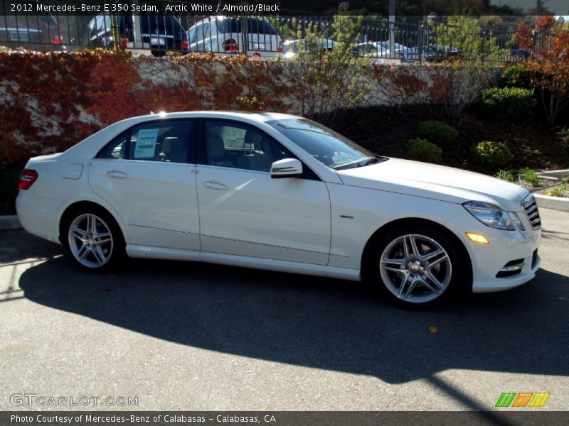 Arctic White / Almond/Black 2012 Mercedes-Benz E 350 Sedan