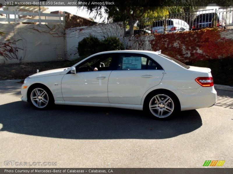 Arctic White / Almond/Black 2012 Mercedes-Benz E 350 Sedan