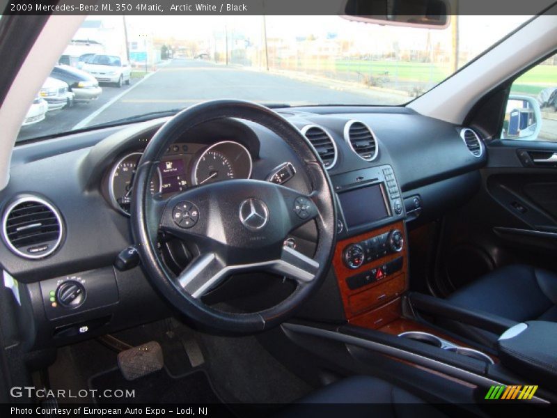 Arctic White / Black 2009 Mercedes-Benz ML 350 4Matic