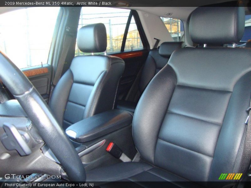 Arctic White / Black 2009 Mercedes-Benz ML 350 4Matic