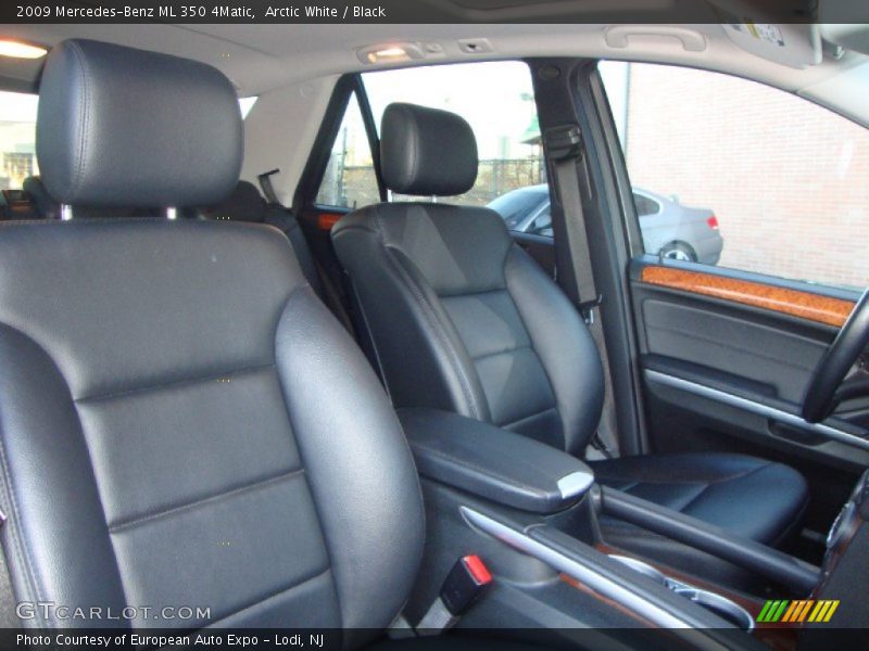 Arctic White / Black 2009 Mercedes-Benz ML 350 4Matic