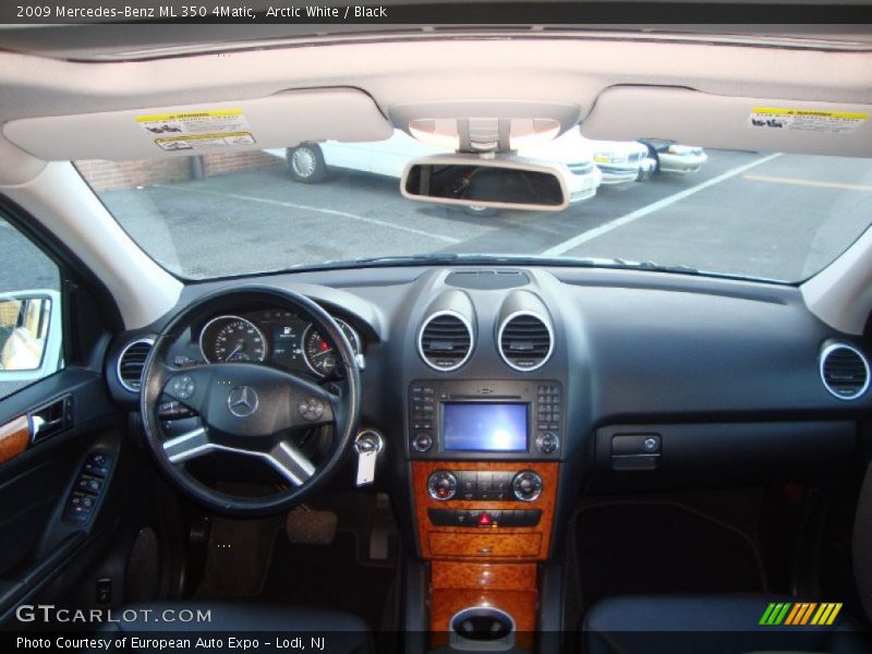 Arctic White / Black 2009 Mercedes-Benz ML 350 4Matic