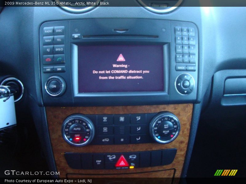 Arctic White / Black 2009 Mercedes-Benz ML 350 4Matic