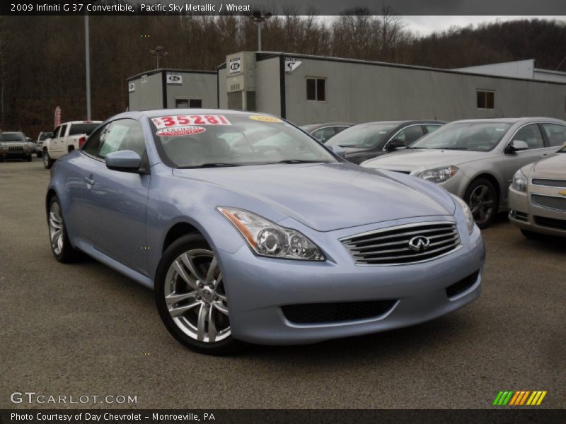 Pacific Sky Metallic / Wheat 2009 Infiniti G 37 Convertible
