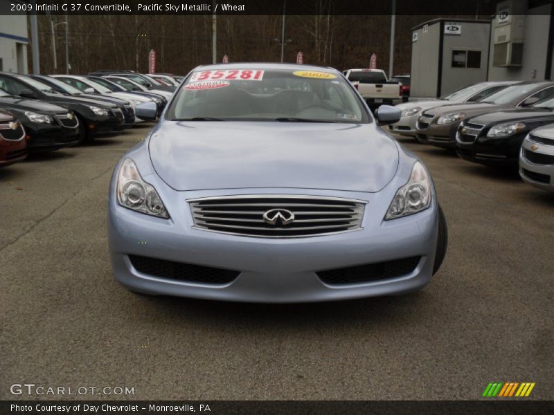 Pacific Sky Metallic / Wheat 2009 Infiniti G 37 Convertible