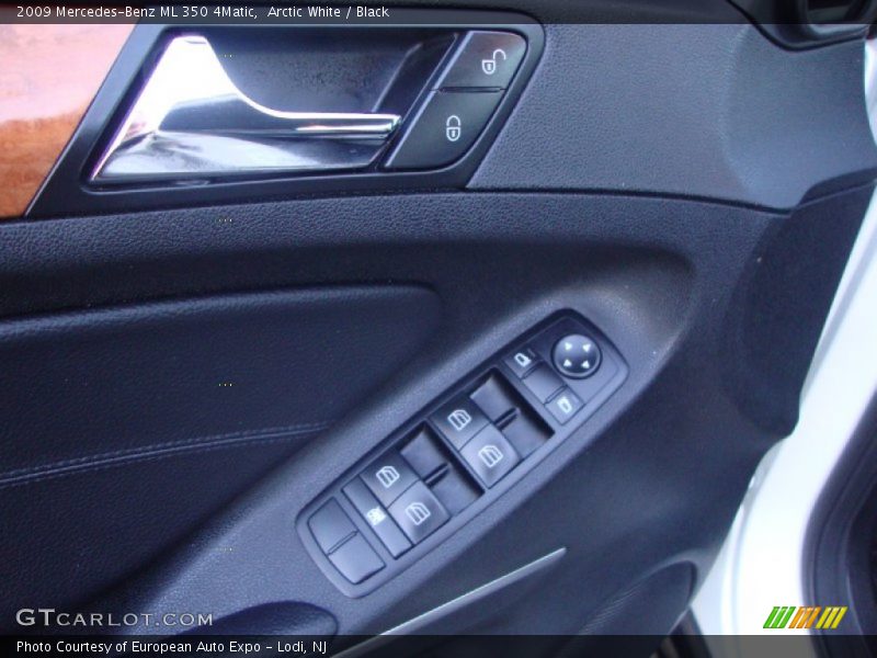 Arctic White / Black 2009 Mercedes-Benz ML 350 4Matic