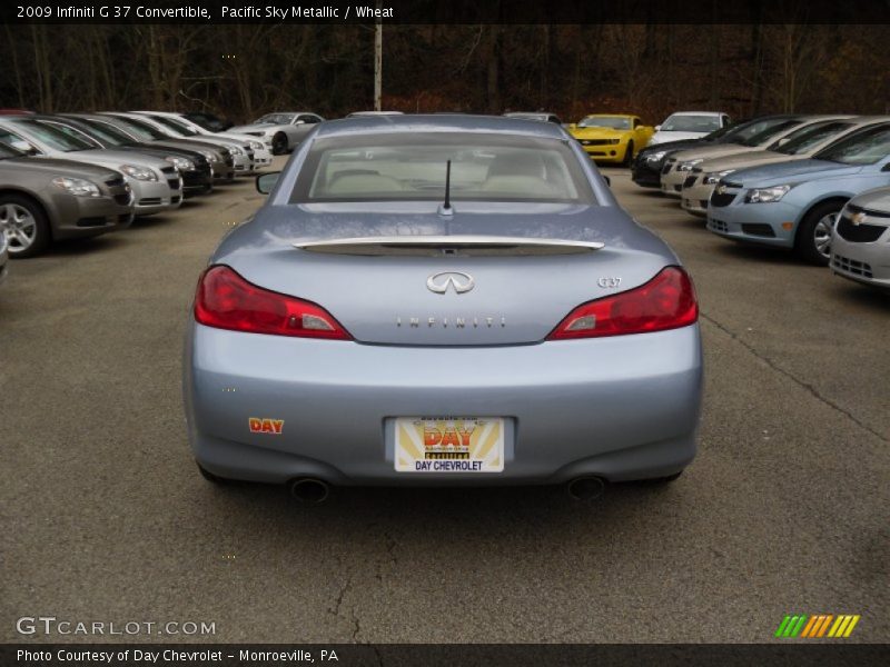 Pacific Sky Metallic / Wheat 2009 Infiniti G 37 Convertible