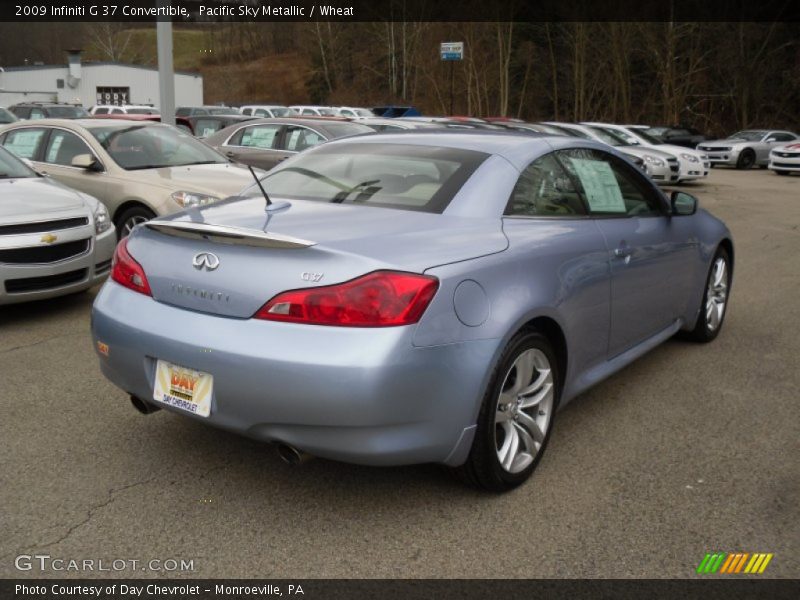 Pacific Sky Metallic / Wheat 2009 Infiniti G 37 Convertible