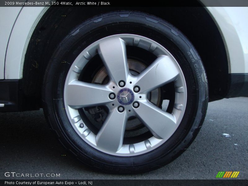 Arctic White / Black 2009 Mercedes-Benz ML 350 4Matic
