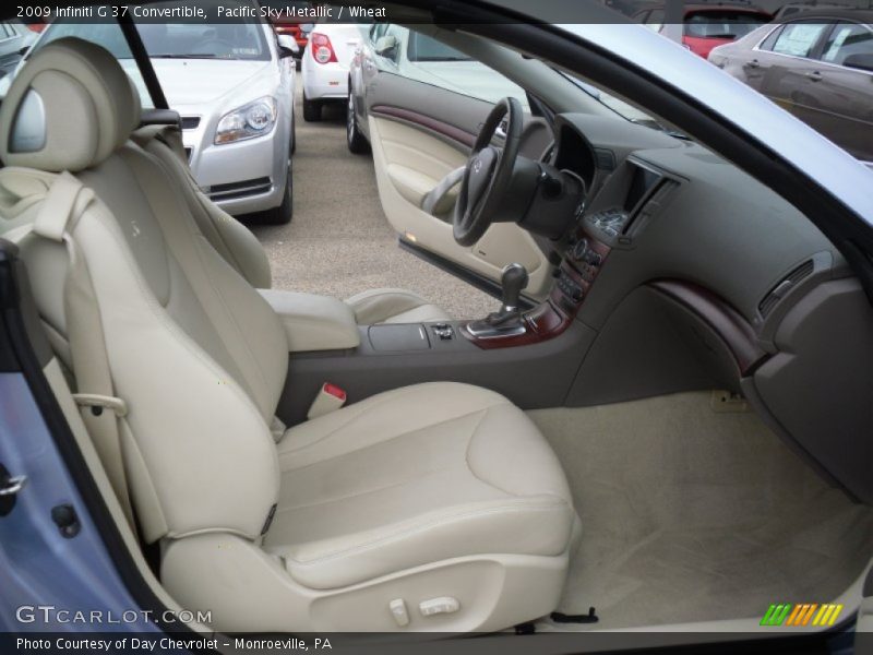Pacific Sky Metallic / Wheat 2009 Infiniti G 37 Convertible