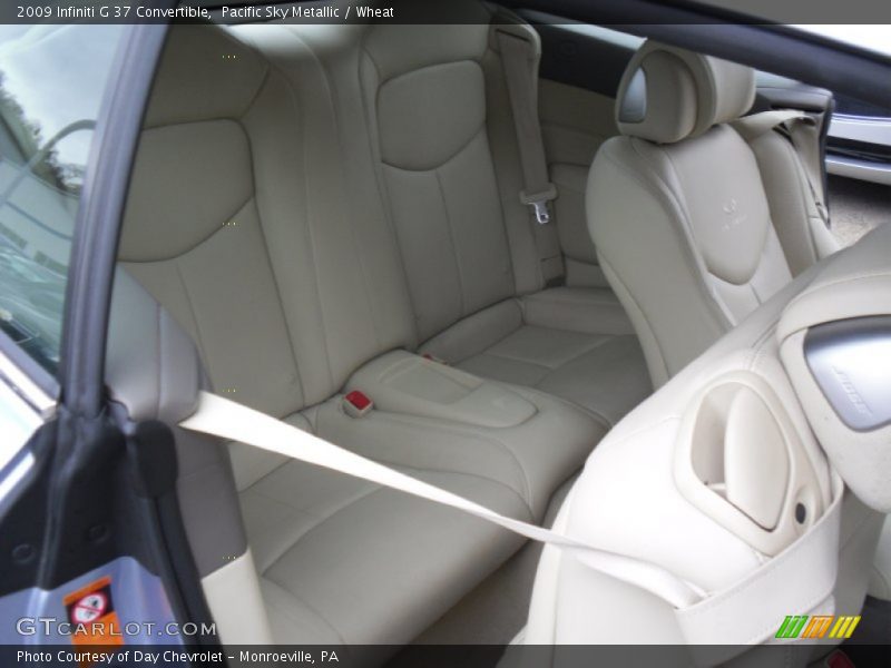 Pacific Sky Metallic / Wheat 2009 Infiniti G 37 Convertible