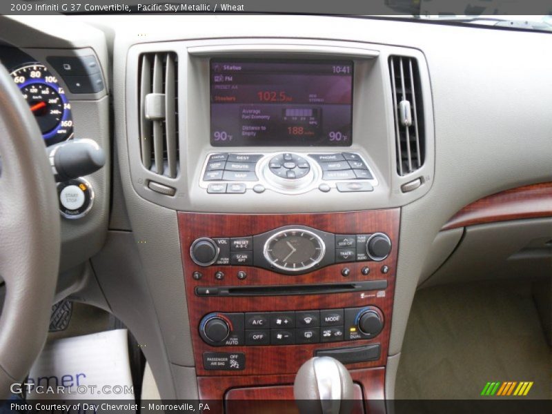 Pacific Sky Metallic / Wheat 2009 Infiniti G 37 Convertible