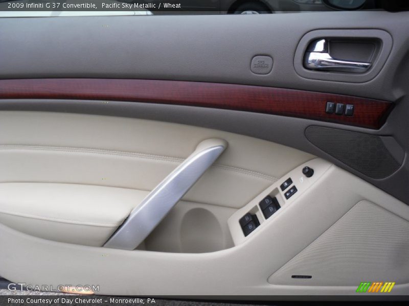 Pacific Sky Metallic / Wheat 2009 Infiniti G 37 Convertible