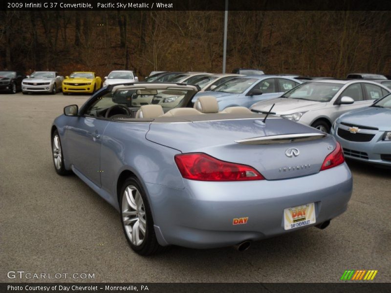 Pacific Sky Metallic / Wheat 2009 Infiniti G 37 Convertible