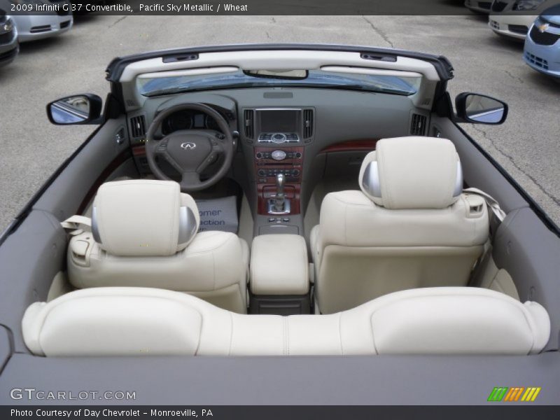 Pacific Sky Metallic / Wheat 2009 Infiniti G 37 Convertible
