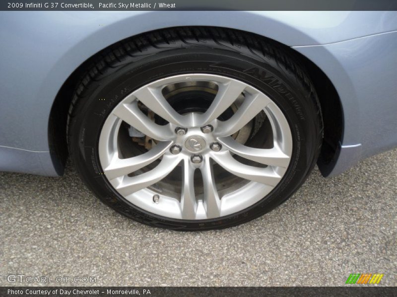 Pacific Sky Metallic / Wheat 2009 Infiniti G 37 Convertible