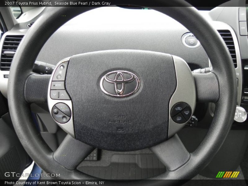 Seaside Blue Pearl / Dark Gray 2007 Toyota Prius Hybrid