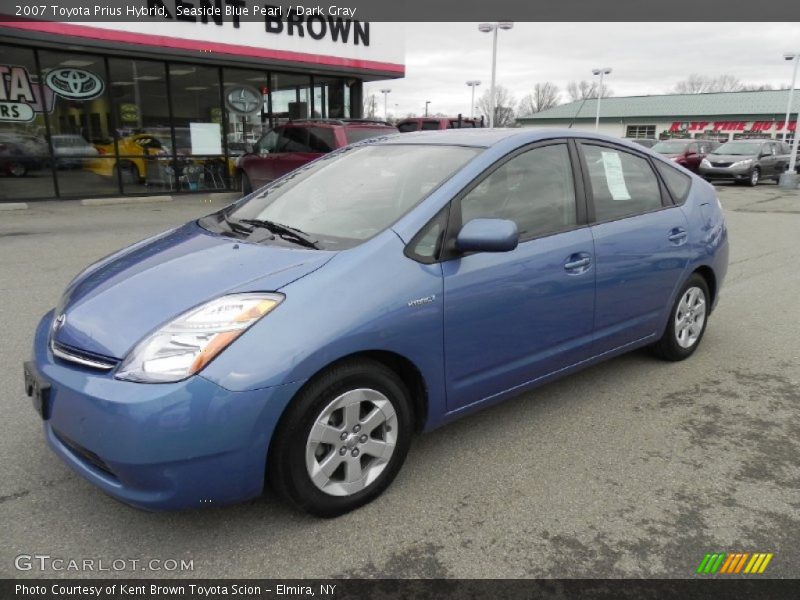 Seaside Blue Pearl / Dark Gray 2007 Toyota Prius Hybrid