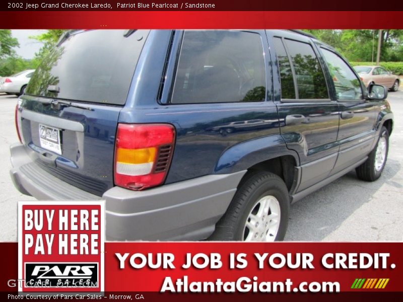 Patriot Blue Pearlcoat / Sandstone 2002 Jeep Grand Cherokee Laredo
