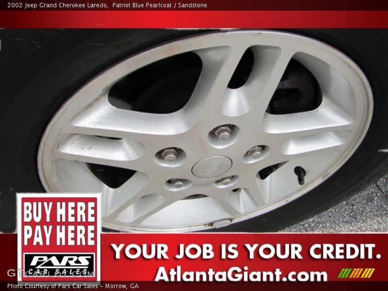 Patriot Blue Pearlcoat / Sandstone 2002 Jeep Grand Cherokee Laredo