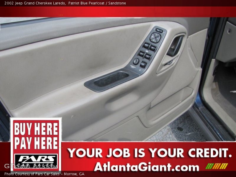 Patriot Blue Pearlcoat / Sandstone 2002 Jeep Grand Cherokee Laredo