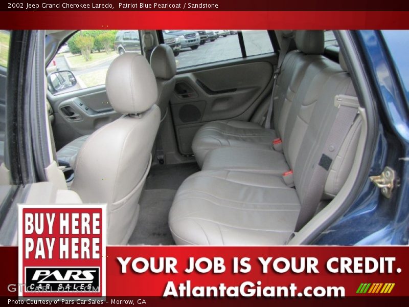 Patriot Blue Pearlcoat / Sandstone 2002 Jeep Grand Cherokee Laredo