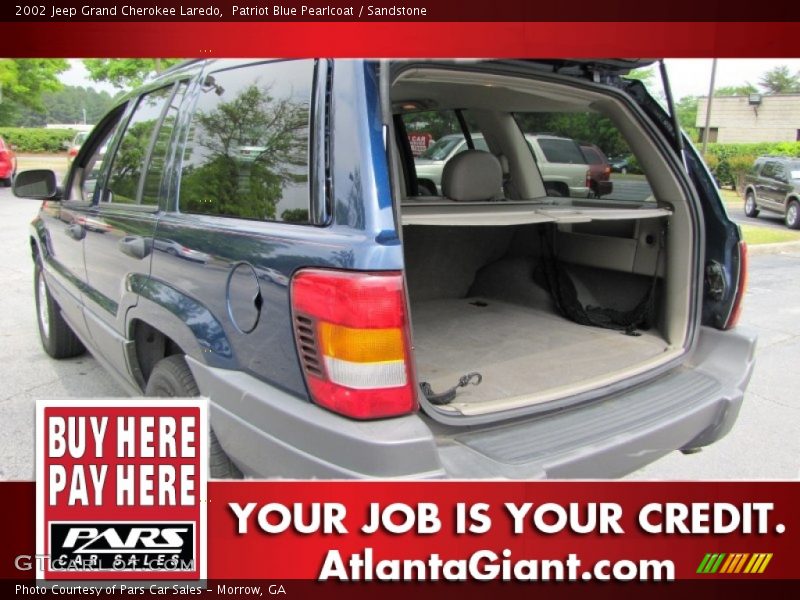 Patriot Blue Pearlcoat / Sandstone 2002 Jeep Grand Cherokee Laredo