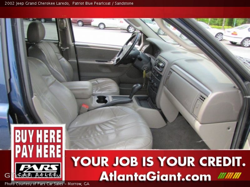 Patriot Blue Pearlcoat / Sandstone 2002 Jeep Grand Cherokee Laredo