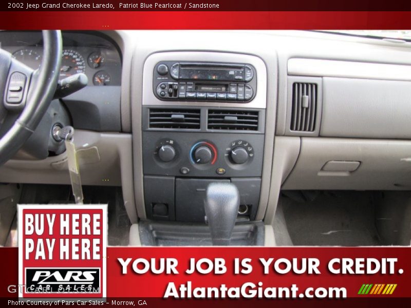Patriot Blue Pearlcoat / Sandstone 2002 Jeep Grand Cherokee Laredo