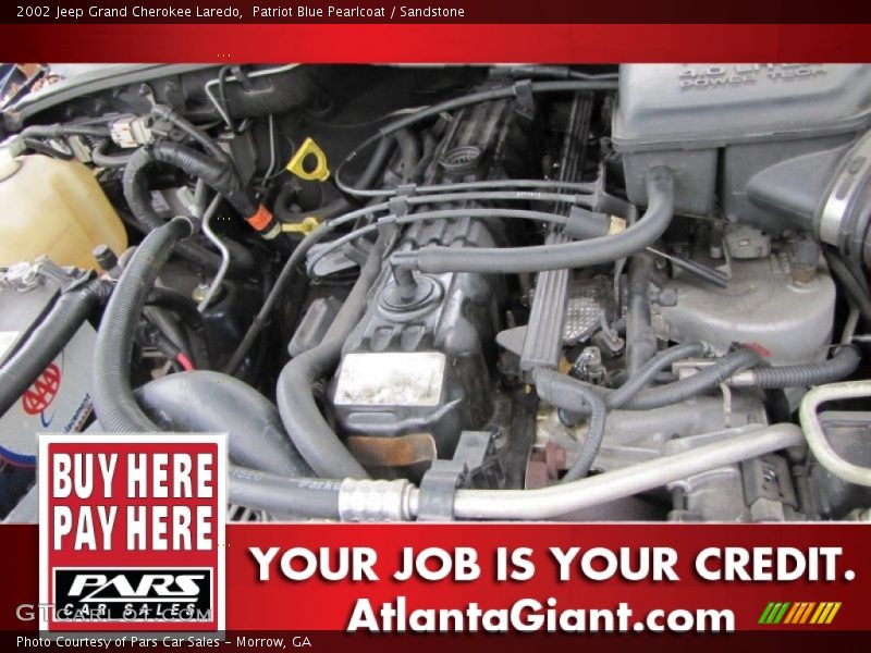 Patriot Blue Pearlcoat / Sandstone 2002 Jeep Grand Cherokee Laredo
