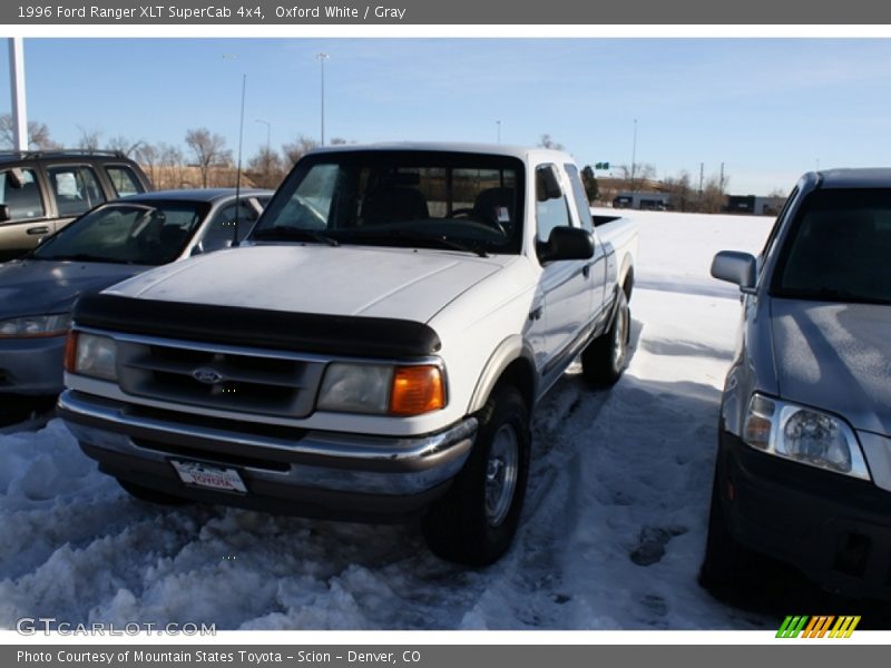 Oxford White / Gray 1996 Ford Ranger XLT SuperCab 4x4