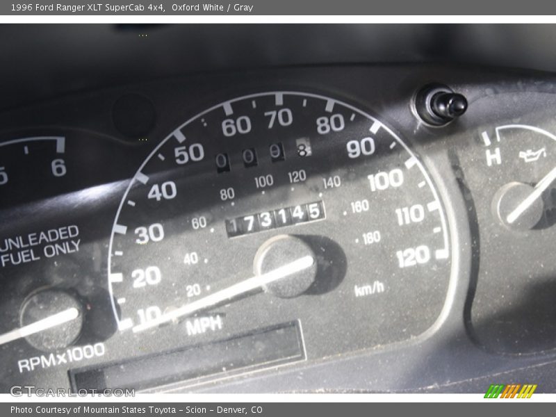 Oxford White / Gray 1996 Ford Ranger XLT SuperCab 4x4