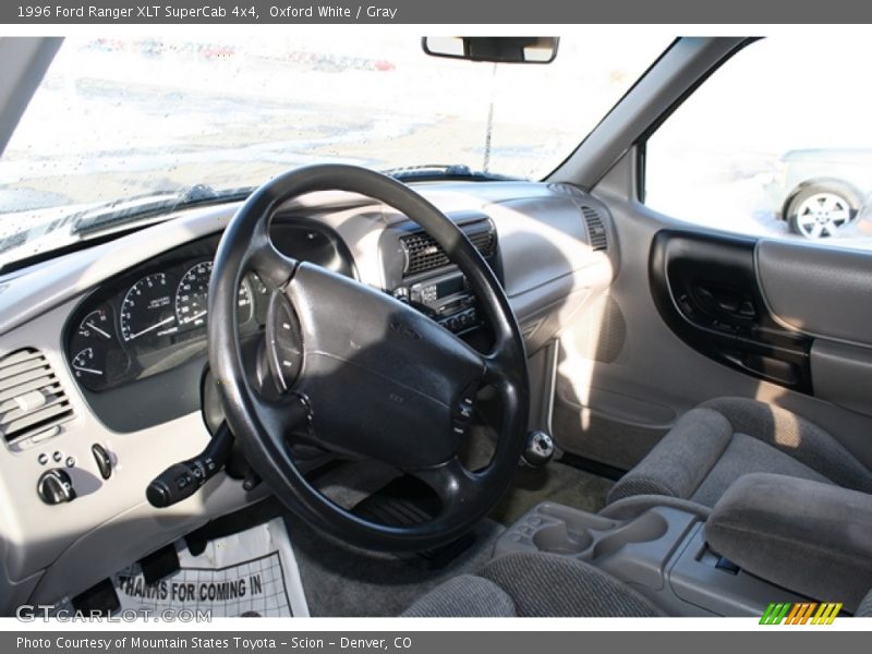 Oxford White / Gray 1996 Ford Ranger XLT SuperCab 4x4
