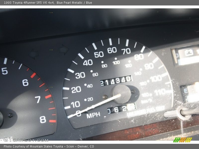 Blue Pearl Metallic / Blue 1993 Toyota 4Runner SR5 V6 4x4