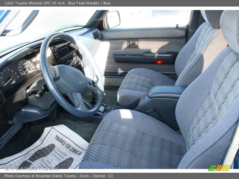 Blue Pearl Metallic / Blue 1993 Toyota 4Runner SR5 V6 4x4