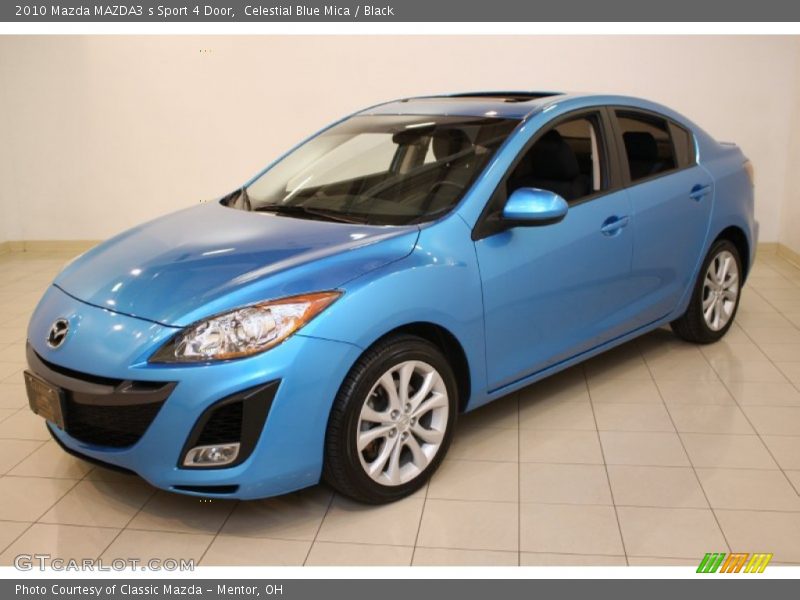 Celestial Blue Mica / Black 2010 Mazda MAZDA3 s Sport 4 Door