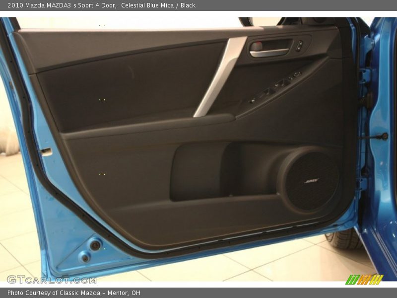 Celestial Blue Mica / Black 2010 Mazda MAZDA3 s Sport 4 Door