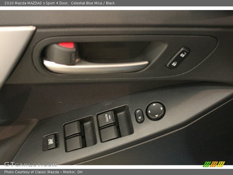 Celestial Blue Mica / Black 2010 Mazda MAZDA3 s Sport 4 Door