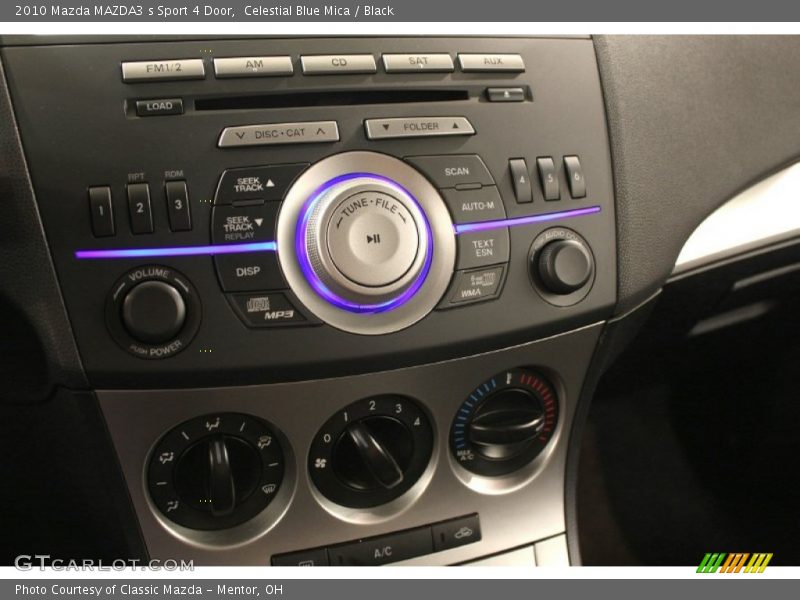 Celestial Blue Mica / Black 2010 Mazda MAZDA3 s Sport 4 Door